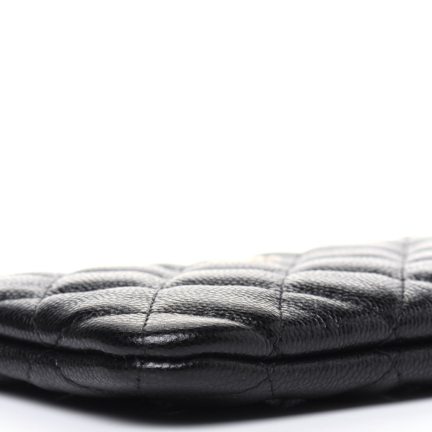 Caviar Quilted Small Pouch Black
