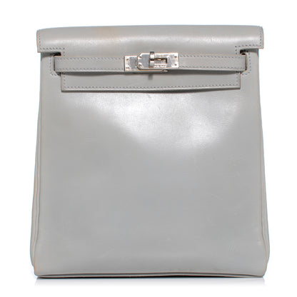 Hermes Box Calfskin Kelly Ado 20 Backpack Gris Pale 1 of 8