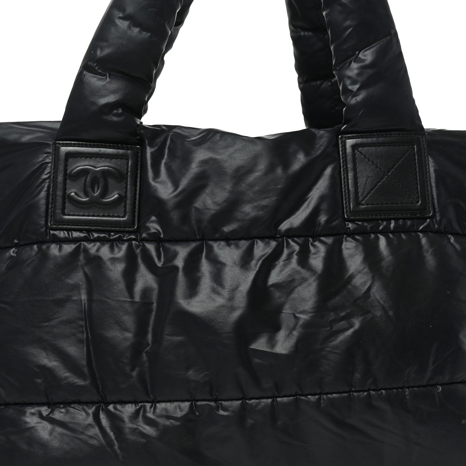 Chanel Lambskin Quilted Medium Coco Cocoon Reversible Tote Black 8 of 14