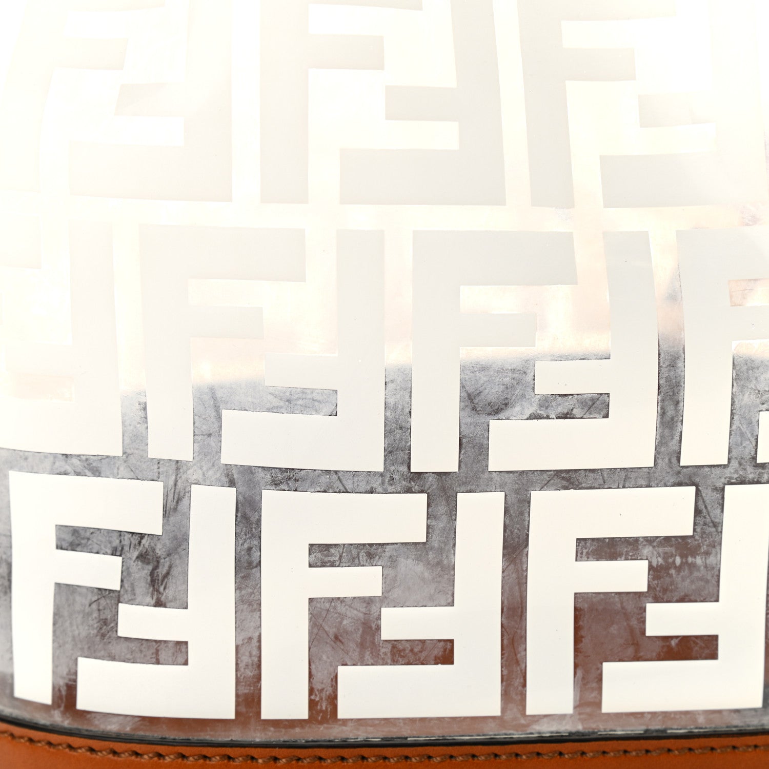 Fendi TPU FF Vitello Aura F is Fendi Grande Mon Tresor Bucket Bag White Cuoio 20 of 22