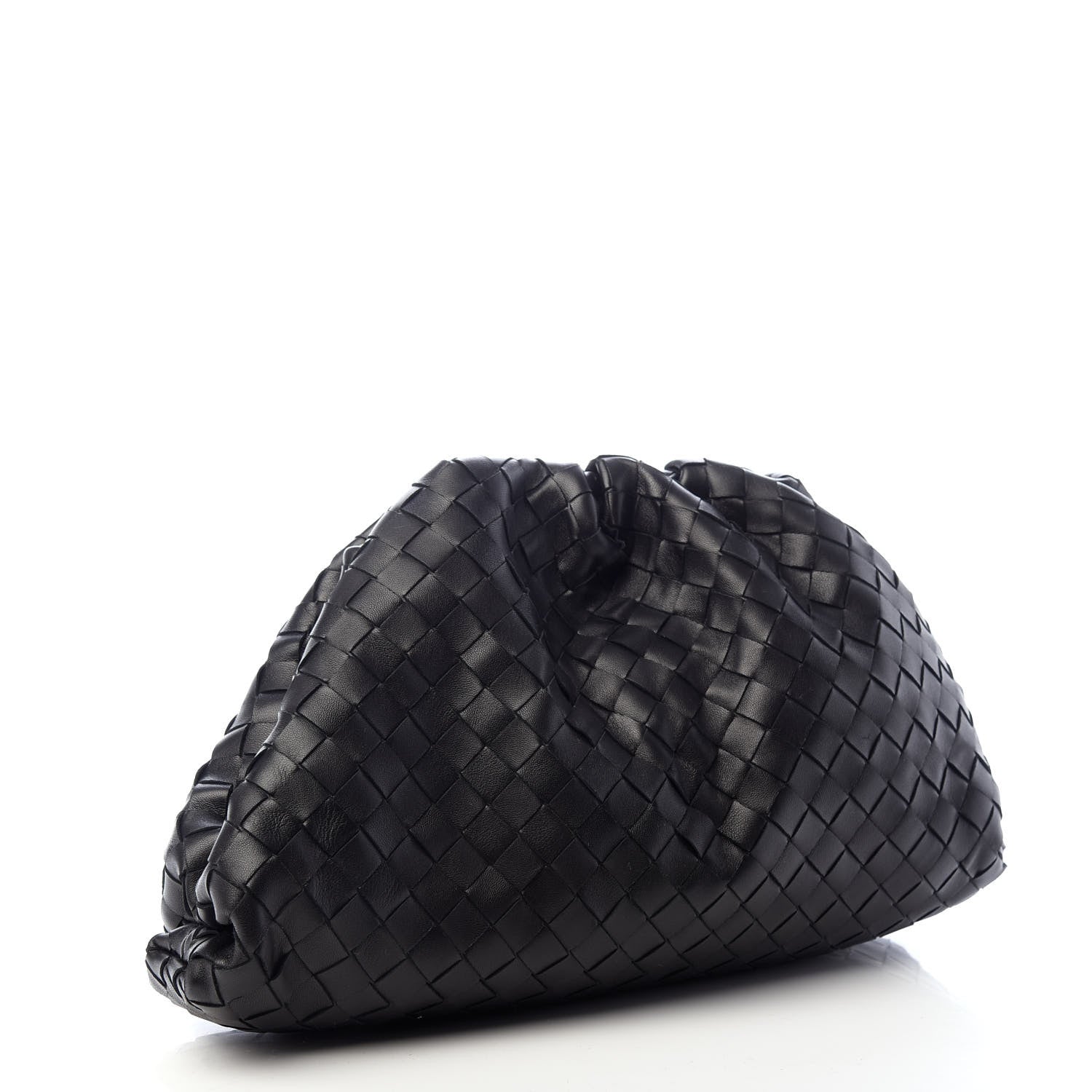Bottega Veneta Nappa Maxi Intreccio The Pouch Oversized Clutch Black 3 of 8