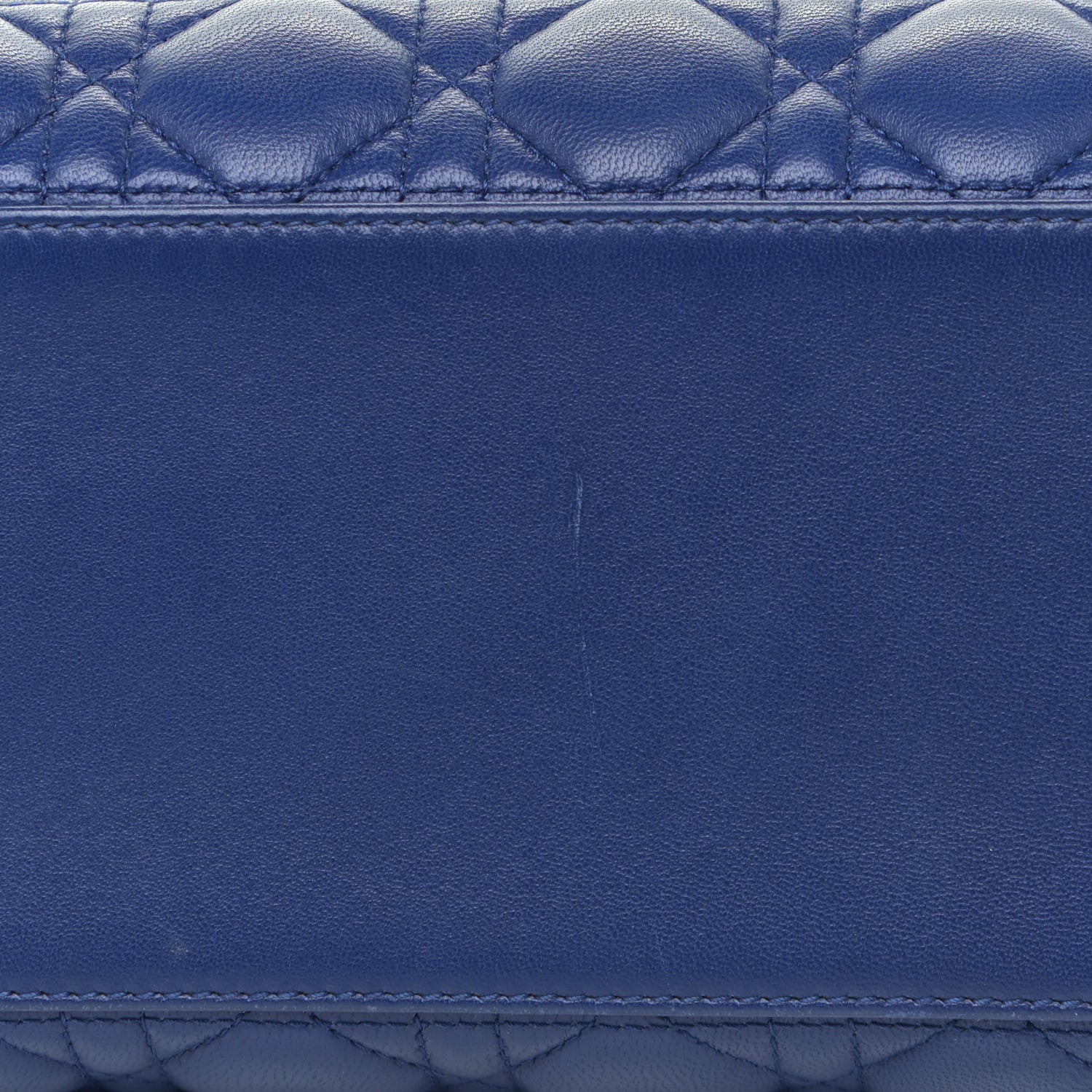 Christian Dior Lambskin Cannage Medium Lady Dior Blue 9 of 15