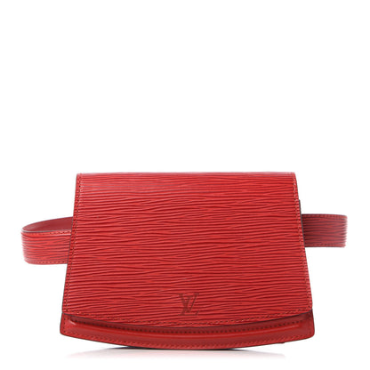 Louis Vuitton Epi Pochette Ceinture Tilsitt Belt Pouch Red 1 of 11