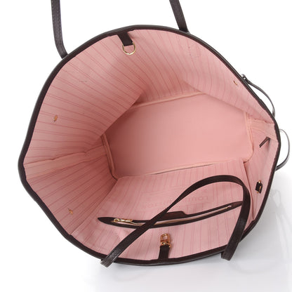 Louis Vuitton Damier Ebene Neo Neverfull MM Rose Ballerine 6 of 11