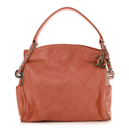 Chanel Lambskin Stitched Small Ultimate Soft Tote Pink 1 of 17