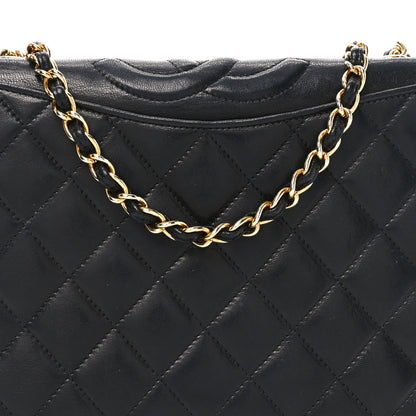 Chanel Lambskin Quilted CC Small Single Flap Black 9 of 12