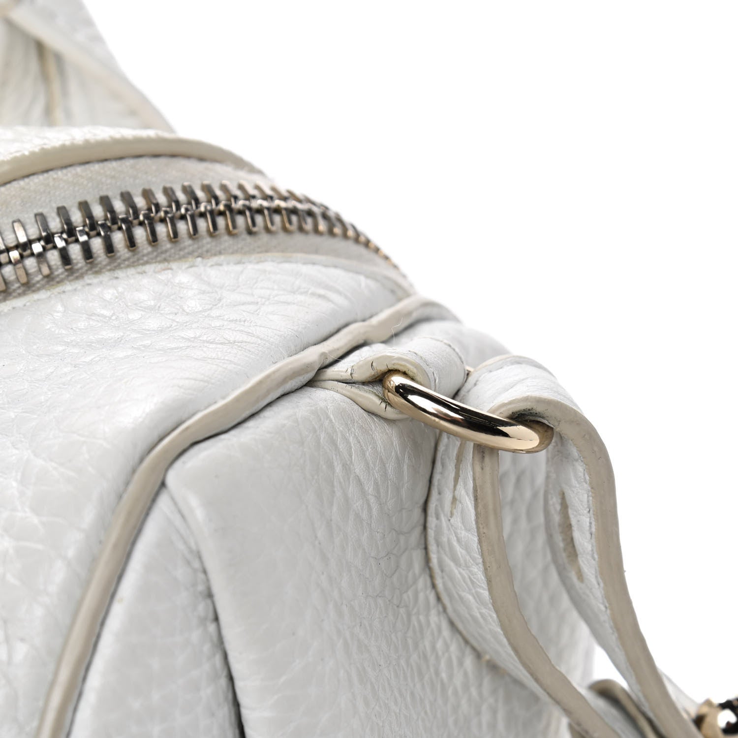 Alexander Wang Pebbled Lambskin Rockie White Gold Hardware 6 of 8