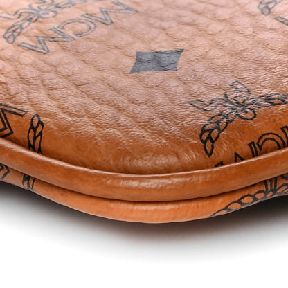 MCM Visetos Medium Stark Wristlet Pouch Cognac 8 of 9