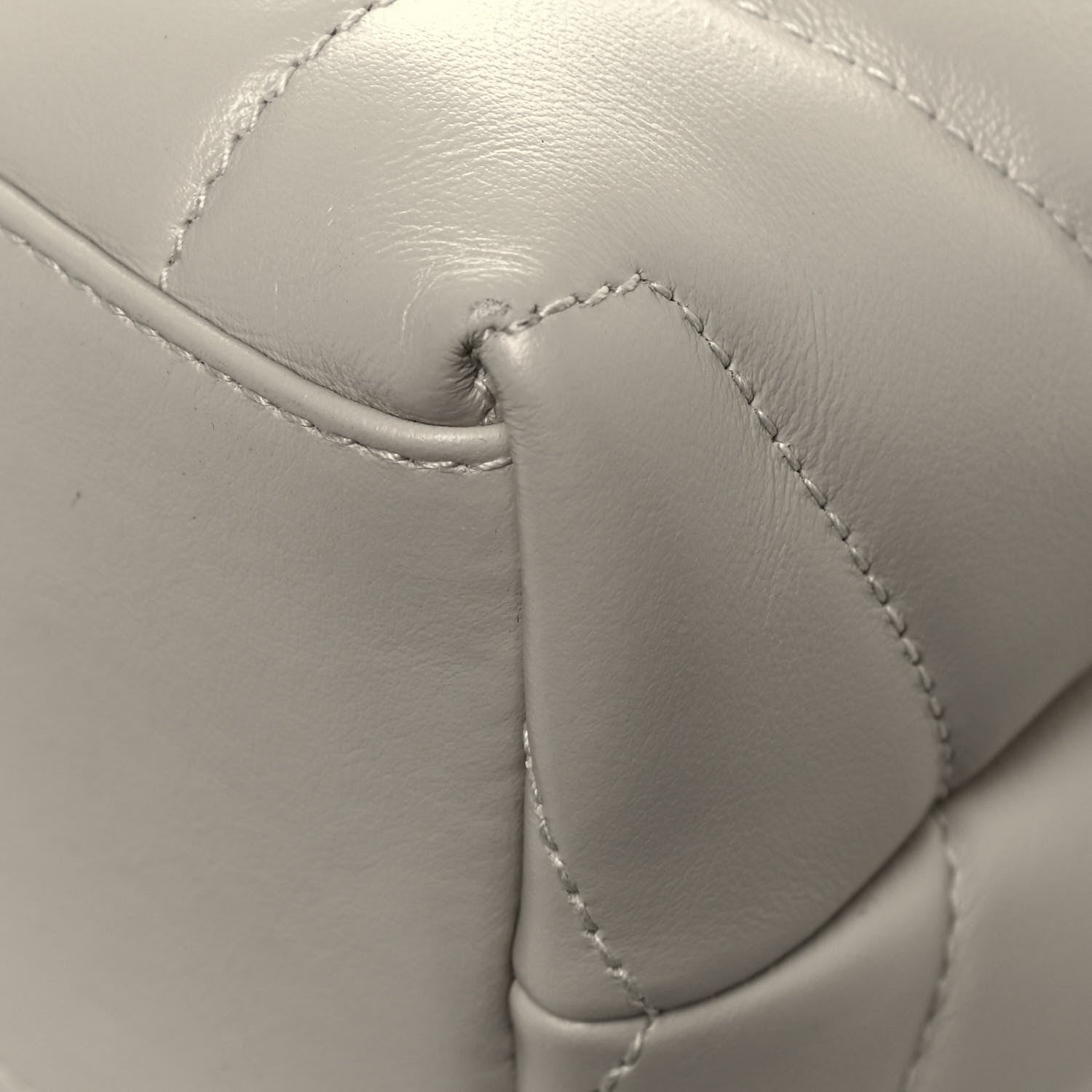 Saint Laurent Calfskin Y Quilted Monogram Small Loulou Chain Satchel Ivory 11 of 12