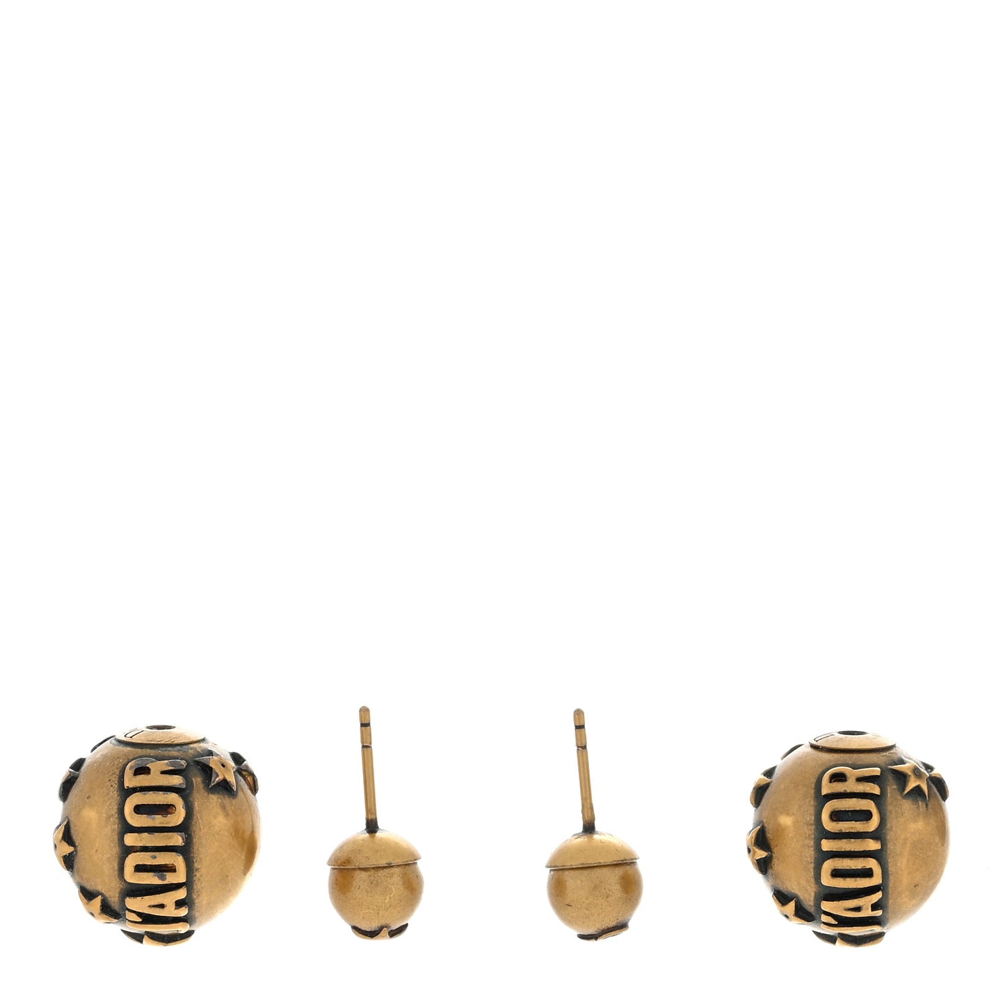 Metal J'Adior Mise En Dior Tribal Earrings Gold