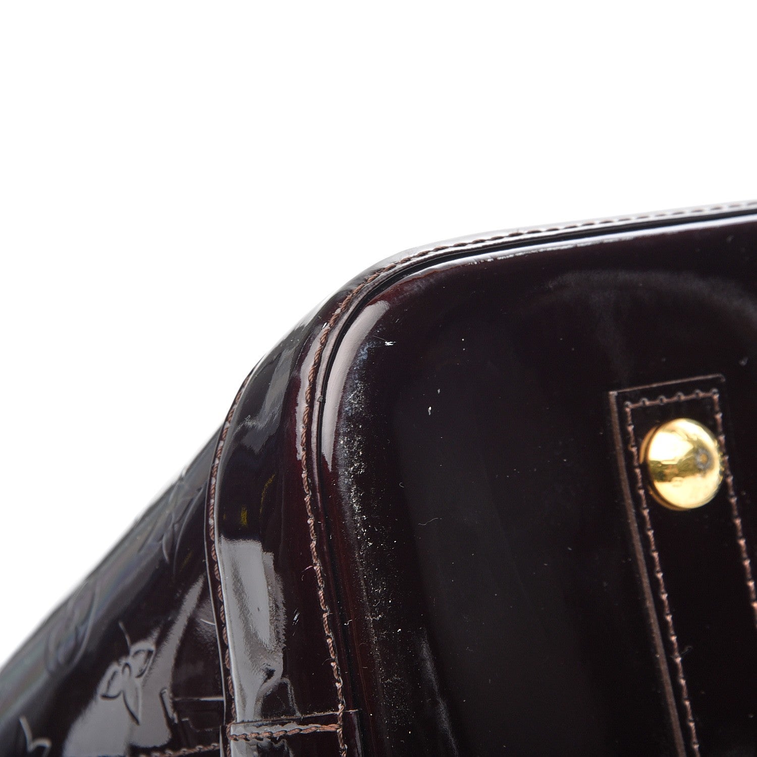 Louis Vuitton Vernis Alma GM Amarante 9 of 15
