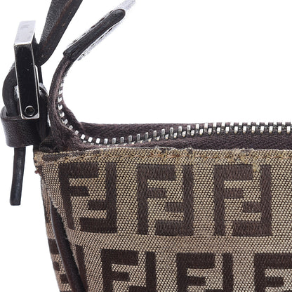 Fendi Zucchino Pochette Dark Brown 10 of 12