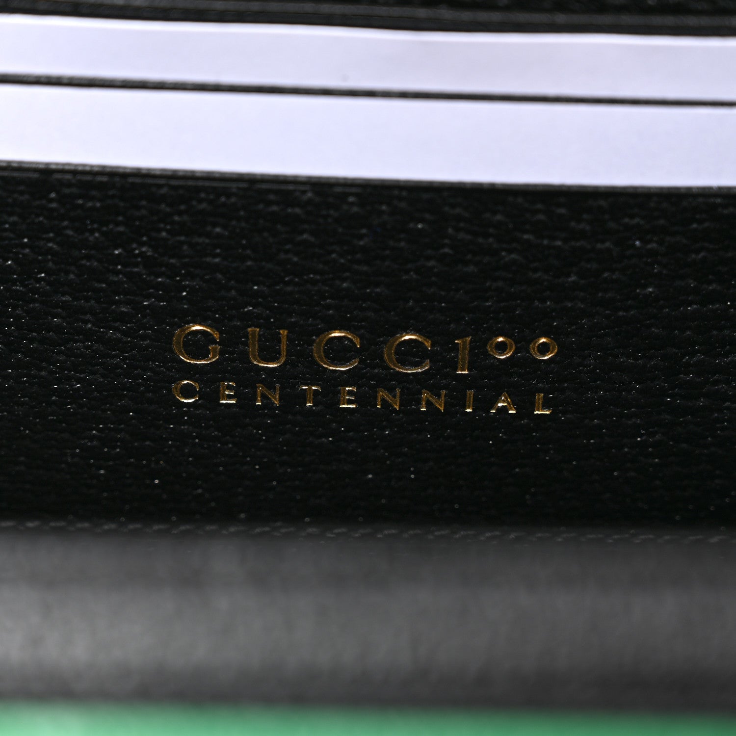 Gucci Grained Calfskin Gucci 100 Mini Bag Green 6 of 10