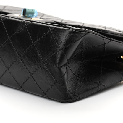 Chanel Aged Calfskin Quilted 2.55 Reissue Mini Flap Black 10 of 12