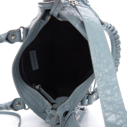 Balenciaga Agneau Classic Silver Hardware Mini City Bleu Gris 5 of 9