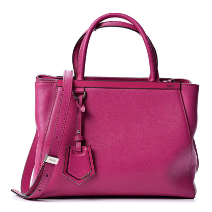 Fendi Vitello Elite Petite 2Jours Tote Magenta 1 of 10