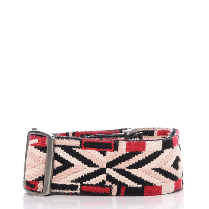 Valentino Garavani Canvas Geometric Embroidered Rockstud Guitar Strap Multicolor 2 of 4
