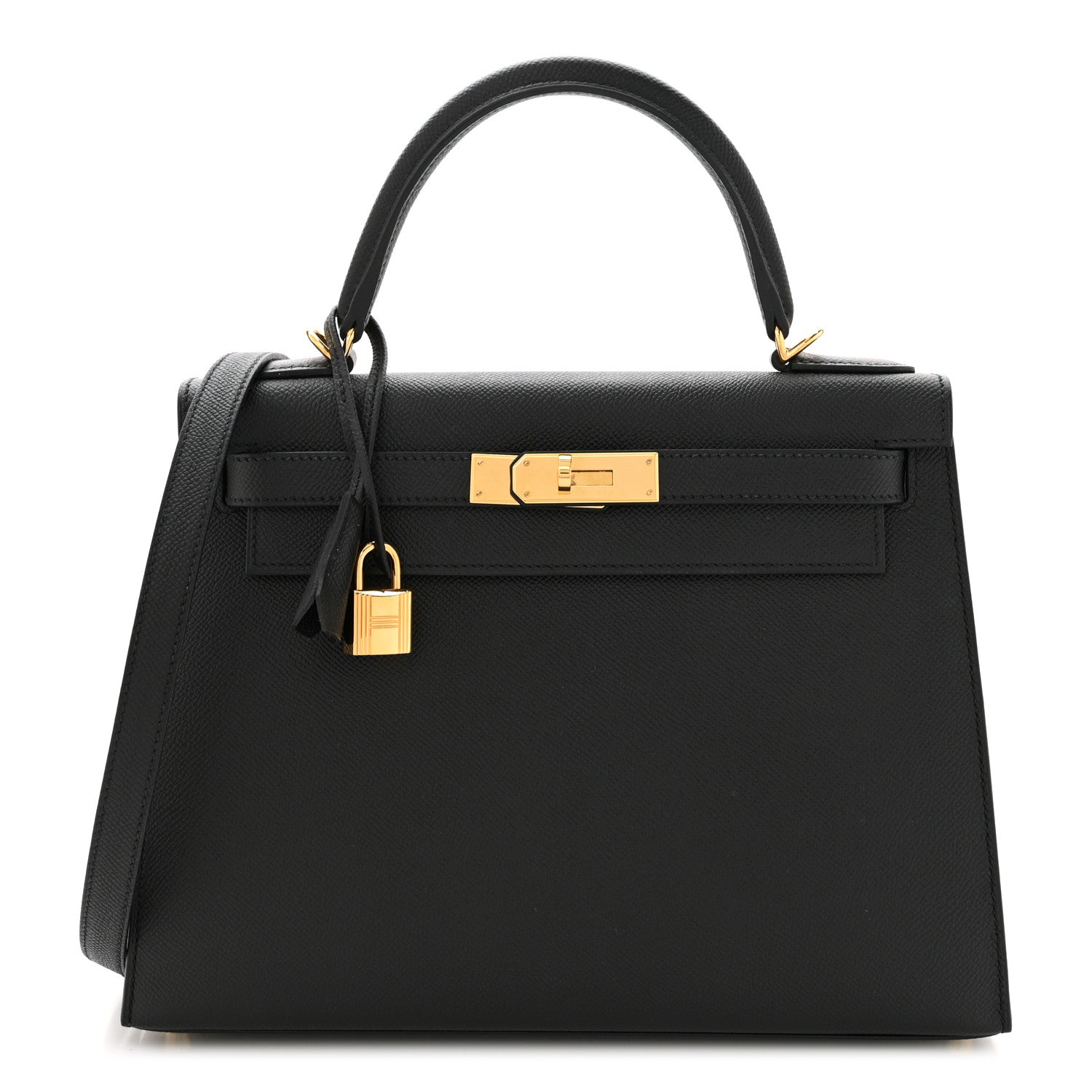 Hermes Epsom Kelly Sellier 28 Black 1 of 11