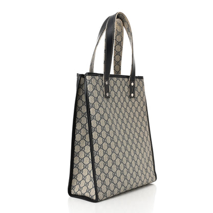 Gucci GG Plus Monogram Small Signature Web Loop Vertical Tote Navy 3 of 16