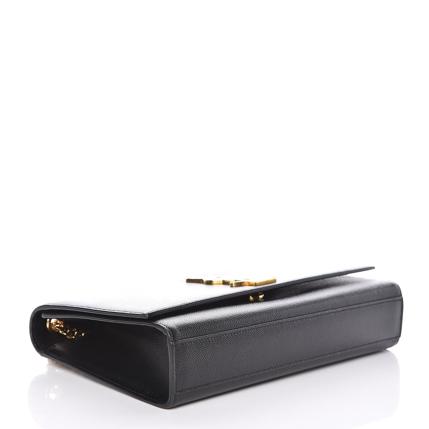 Saint Laurent Grain De Poudre Medium Classic Monogram Kate Satchel Black 4 of 15