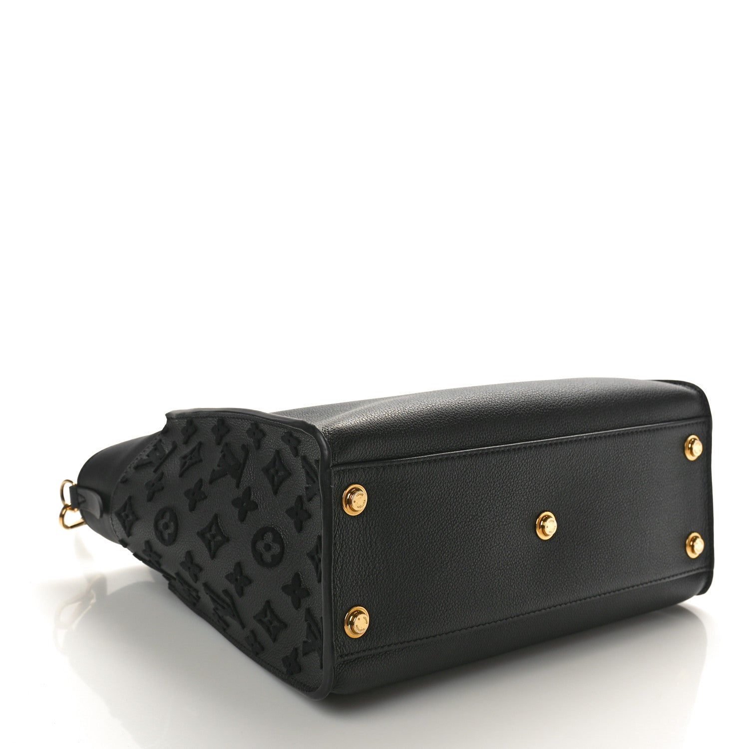 Louis Vuitton Calfskin Monogram Tufting On My Side Black 4 of 9