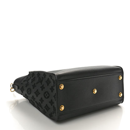 Louis Vuitton Calfskin Monogram Tufting On My Side Black 4 of 9
