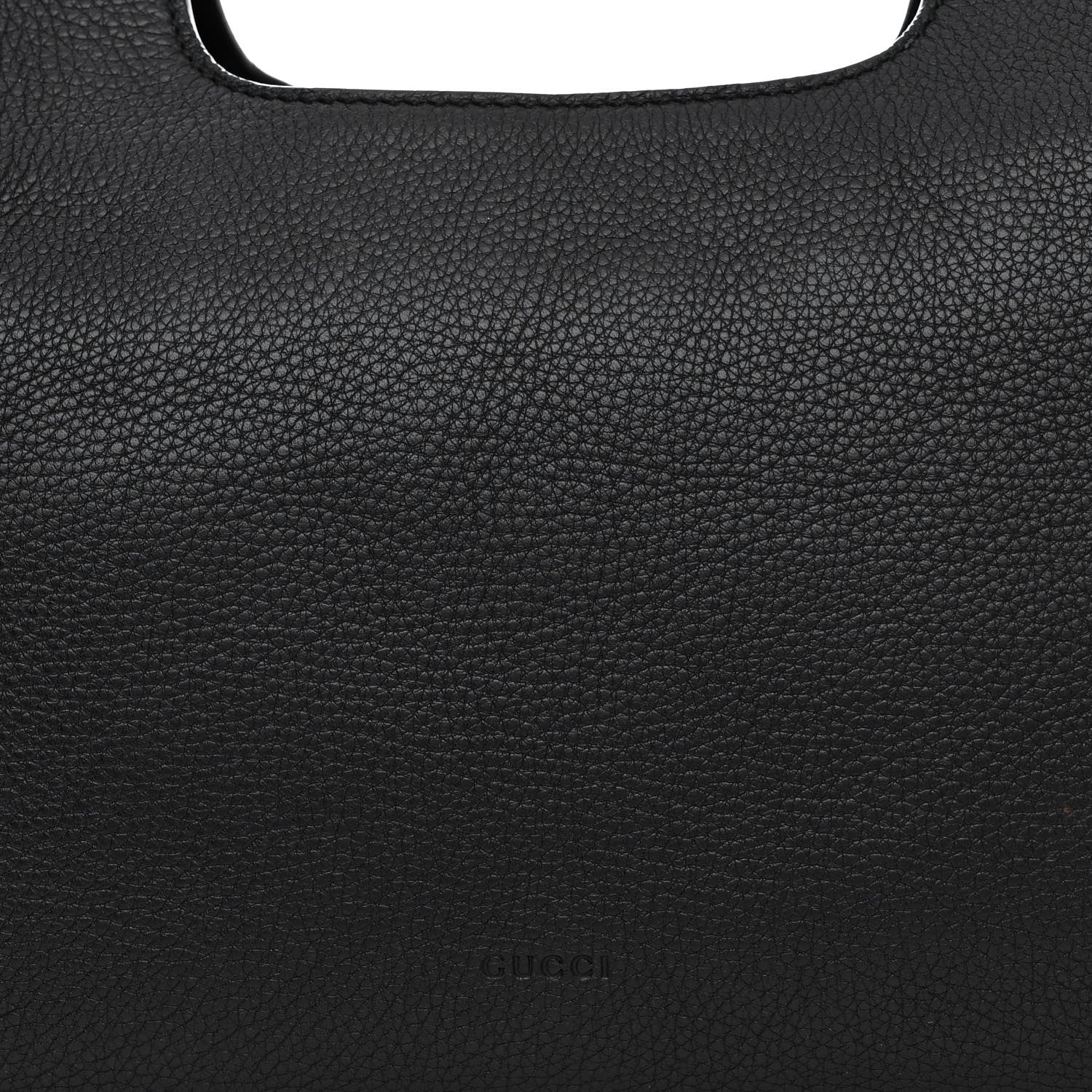 Gucci Calfskin Medium Bamboo Daily Shopper Black 7 of 10