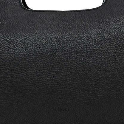 Gucci Calfskin Medium Bamboo Daily Shopper Black 7 of 10