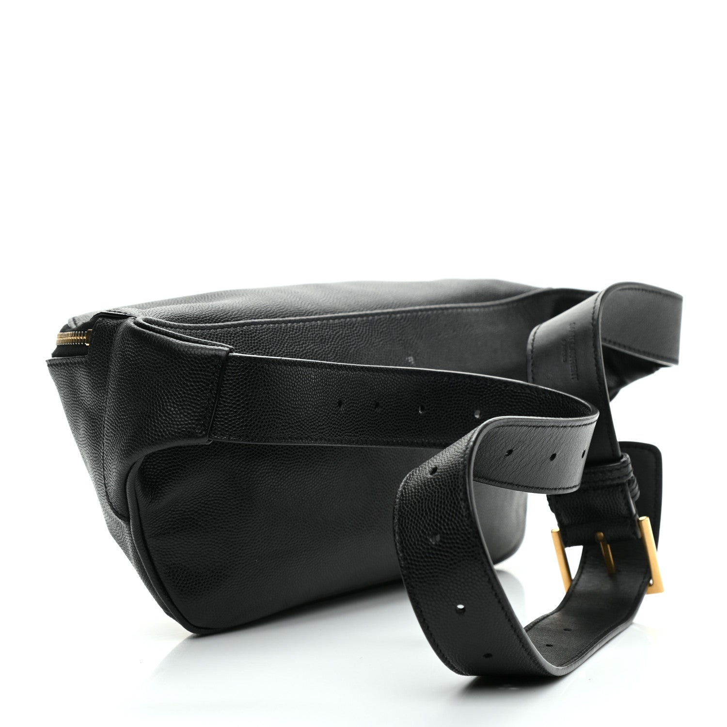 Saint Laurent Grain De Poudre Monogram Belt Bag Black 3 of 11