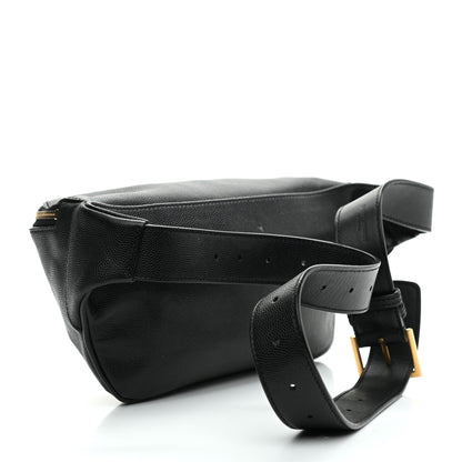 Saint Laurent Grain De Poudre Monogram Belt Bag Black 3 of 11
