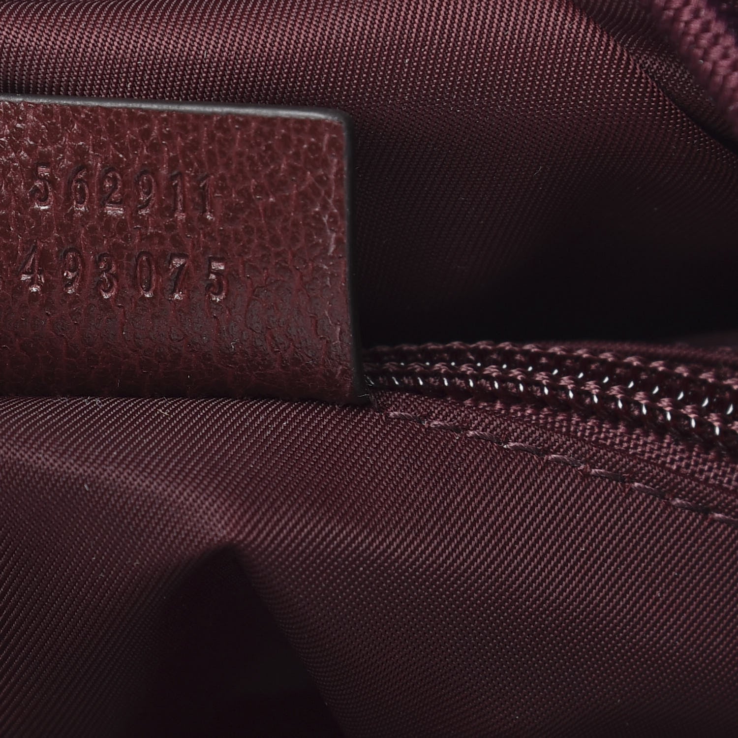 Gucci GG Monogram Script Logo Large Double Pocket Backpack Sahara Rubino Bordeaux 6 of 8