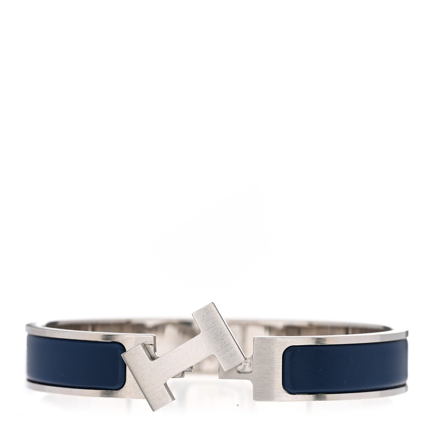 Matte Enamel Narrow Clic Clac HH Bracelet Bleu Biarritz