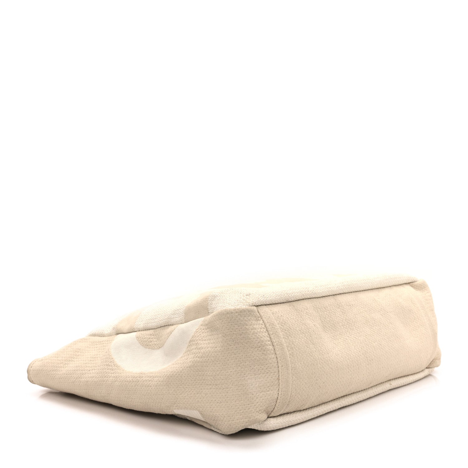 Chanel Canvas Large Shopping Tote White Beige 4 of 11