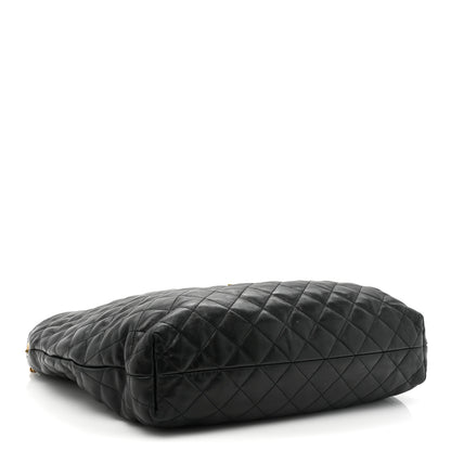Saint Laurent Lambskin Quilted Maxi Icare Shopping Tote Black 5 of 15
