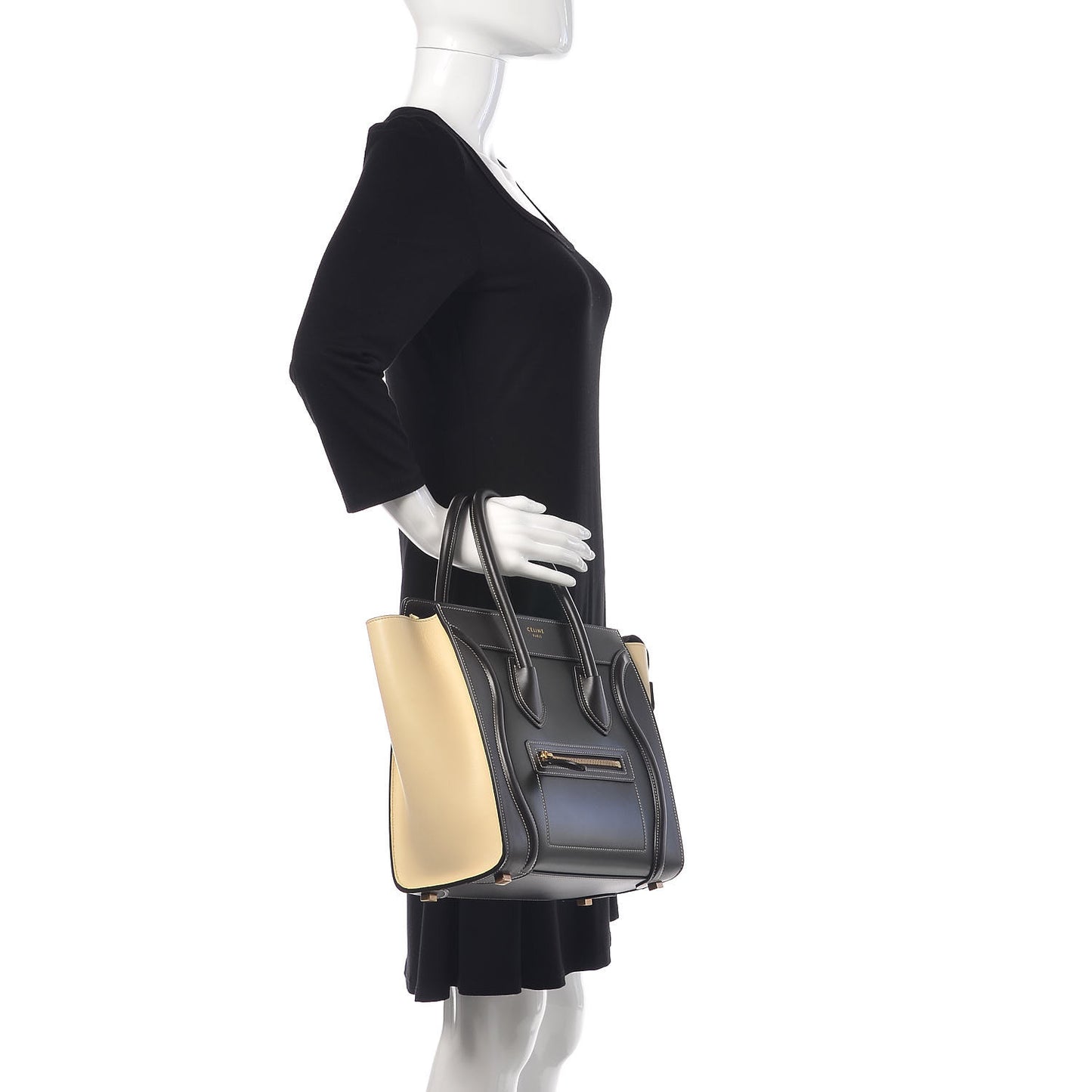 Smooth Calfskin Tri-Color Micro Luggage Light Emerald