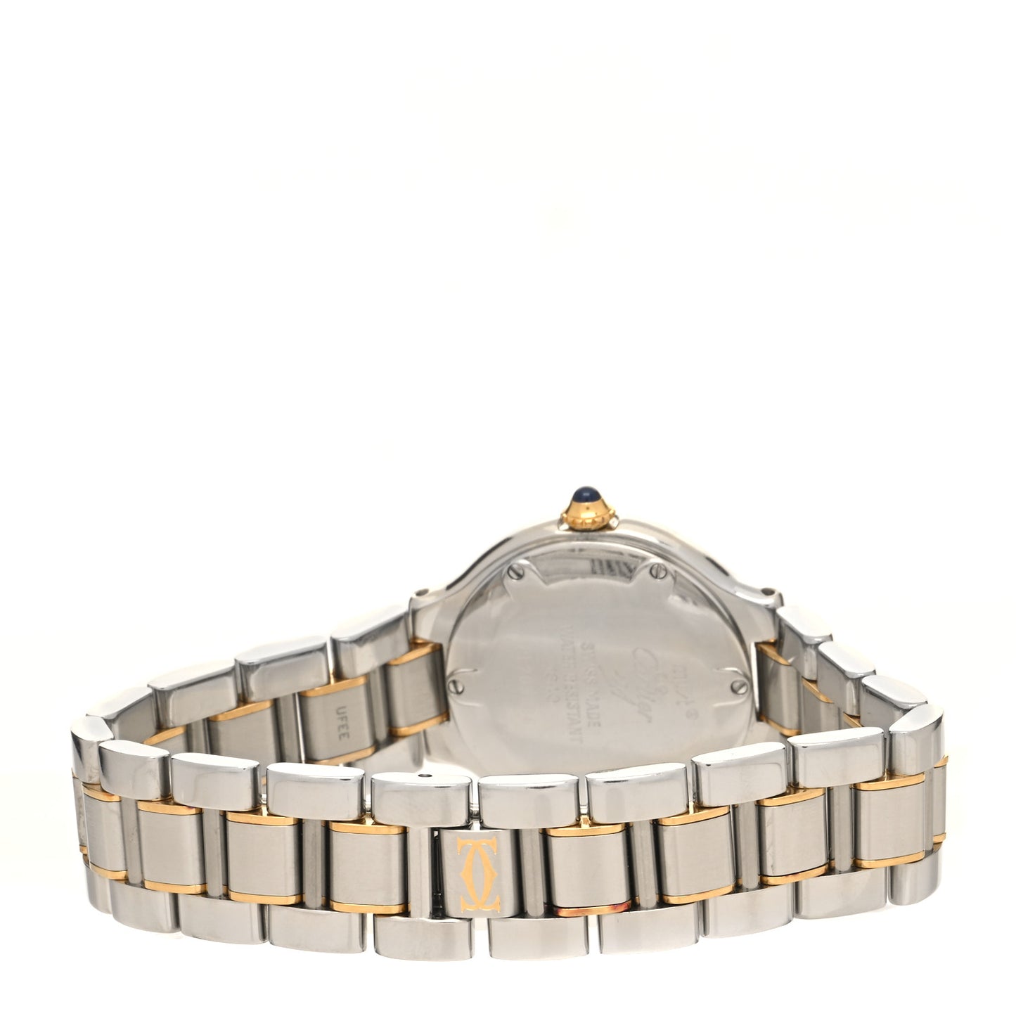 Stainless Steel 18K Yellow Gold 28mm Must De 21 Quartz Watch