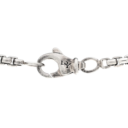 David Yurman Sterling Silver 2.7mm Smooth Amulet Vehicle Box Chain Necklace 4 of 4