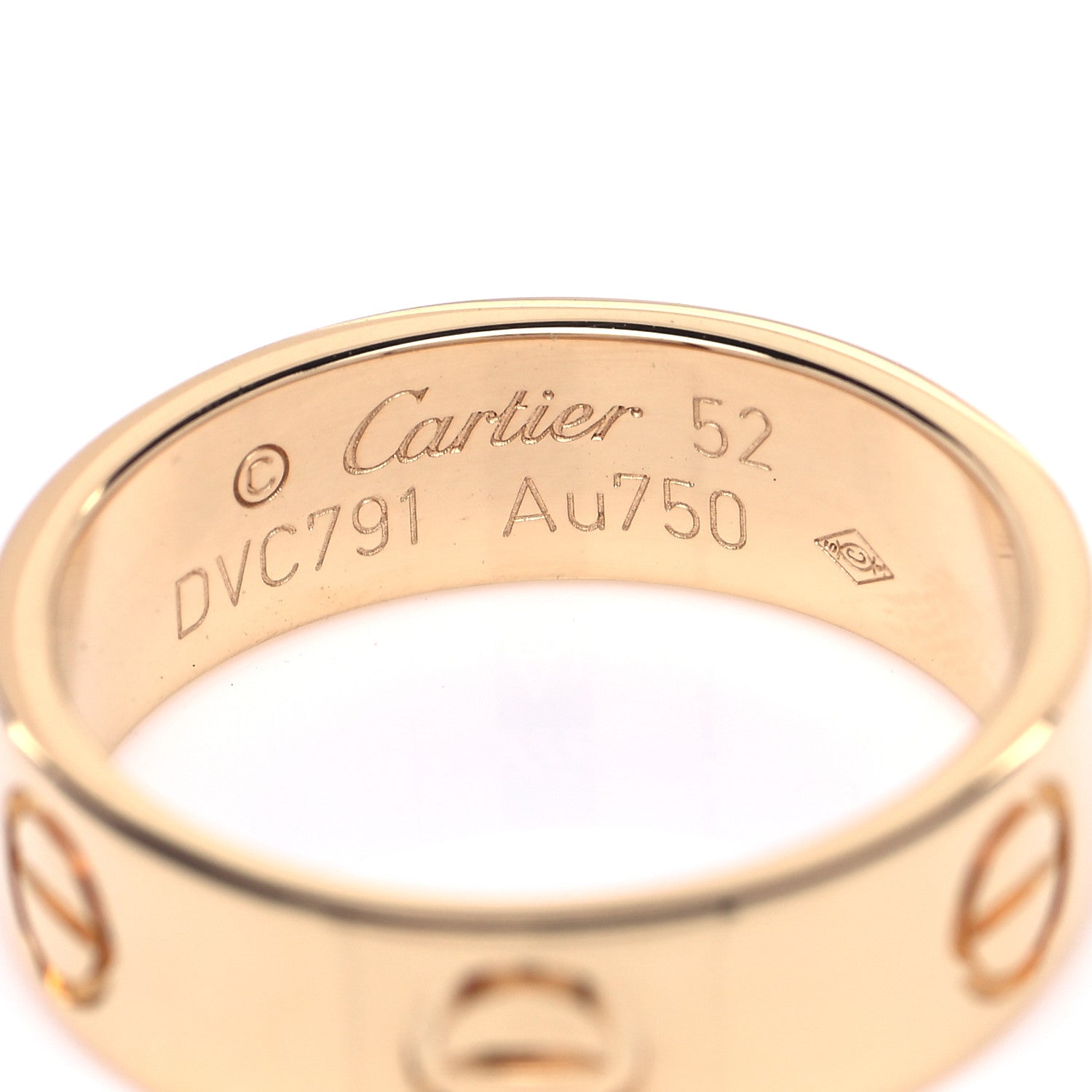 Cartier 18K Yellow Gold 5.5mm LOVE Ring 52 6 4 of 5