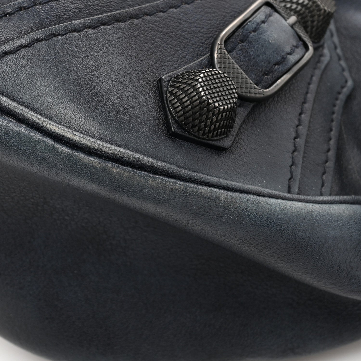 Balenciaga Used Calfskin Small Le Cagole Shoulder Bag Navy 12 of 14