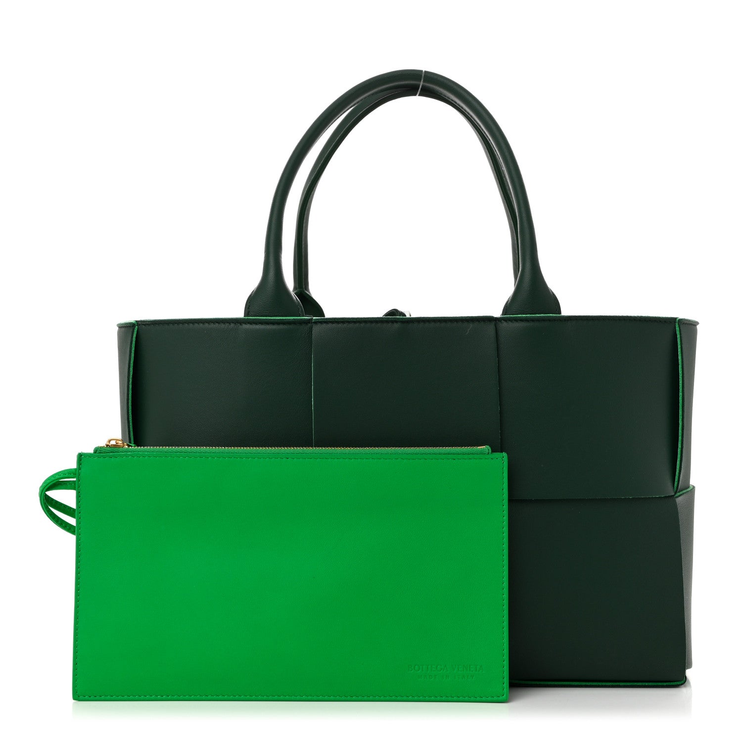 Bottega Veneta Calfskin Maxi Intrecciato Small Arco Tote Raintree 3 of 10