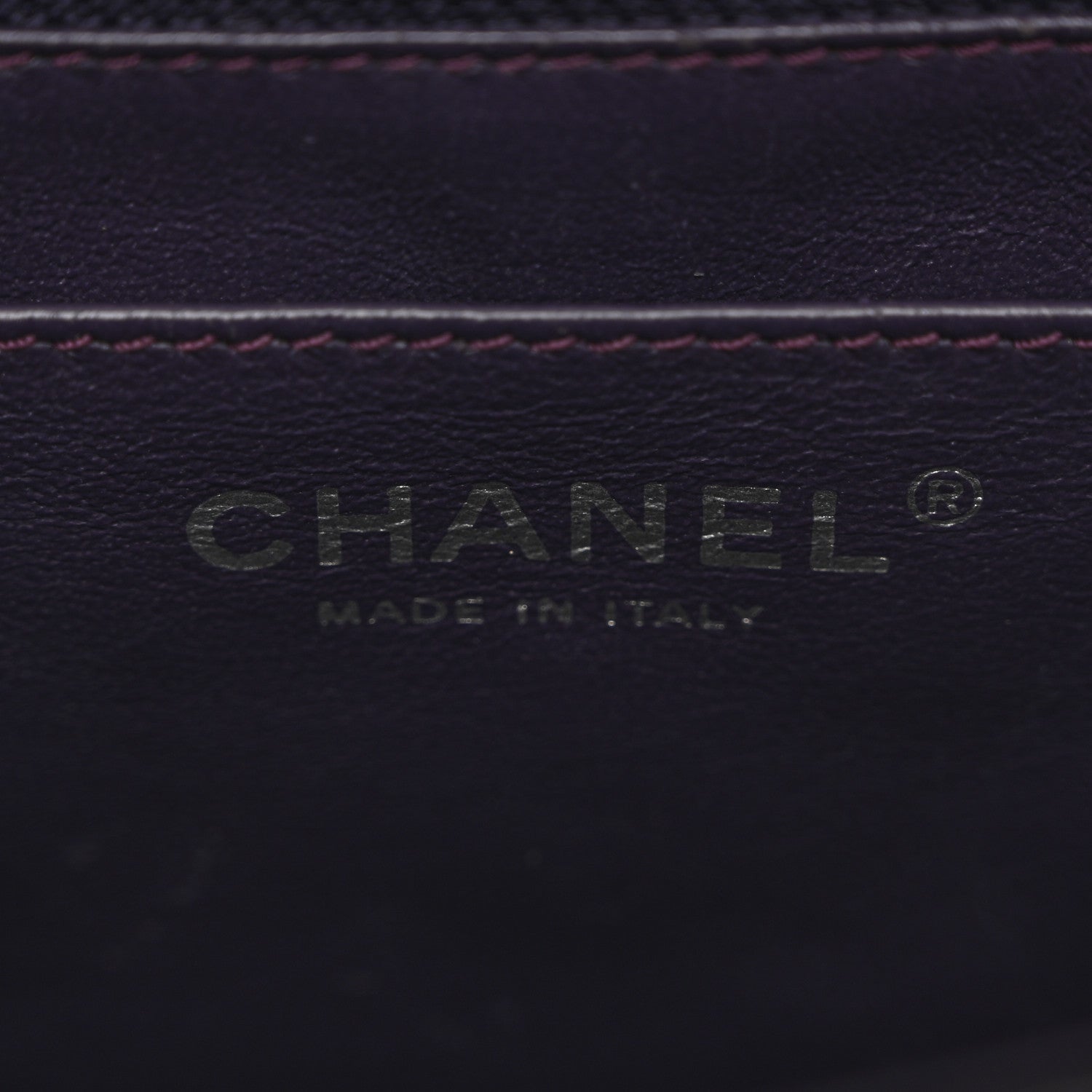 Chanel Patent Quilted Jumbo Single Flap Dark Purple 6 of 14