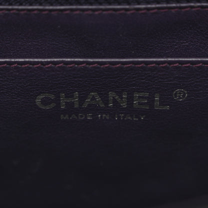 Chanel Patent Quilted Jumbo Single Flap Dark Purple 6 of 14