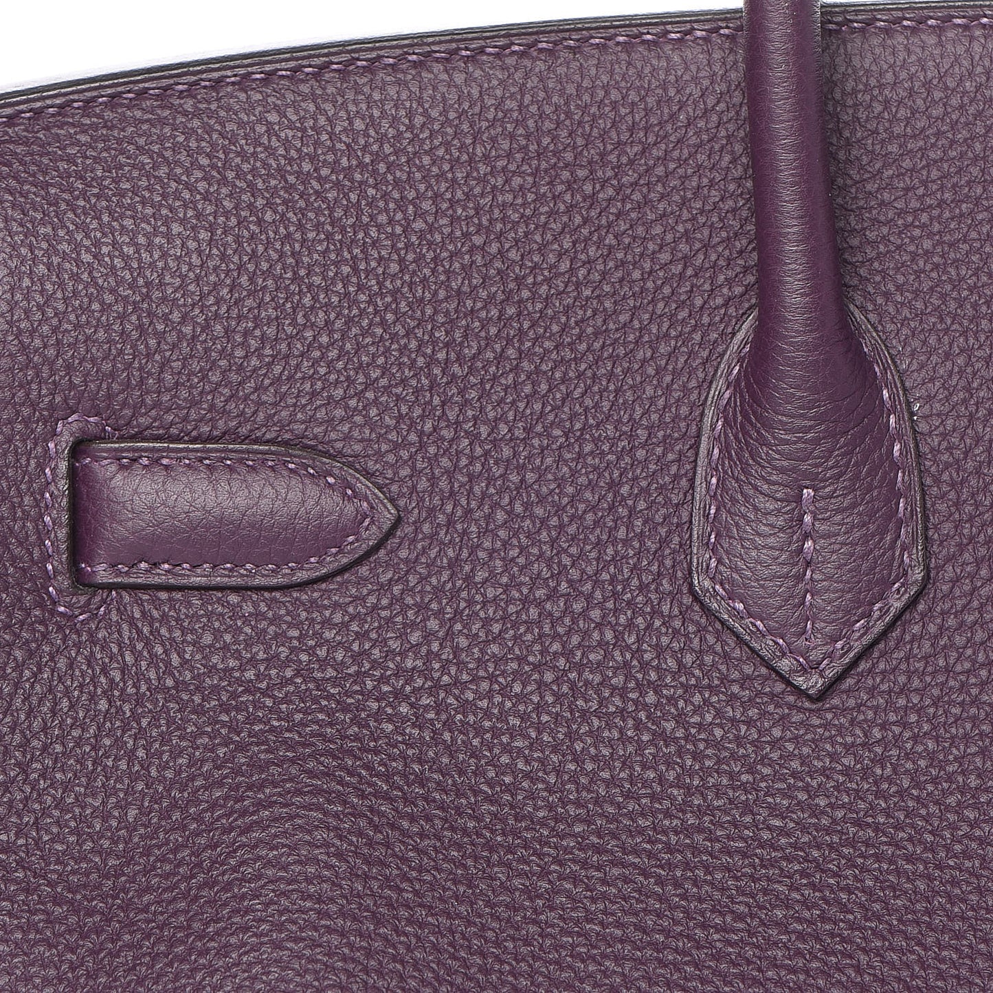 Togo Horseshoe Birkin 35 Raisin Bleu Electrique