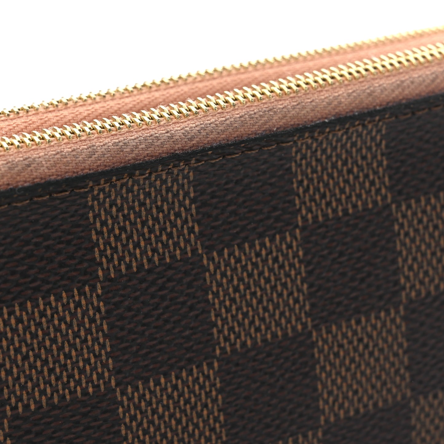 Damier Ebene Double Zip Pochette