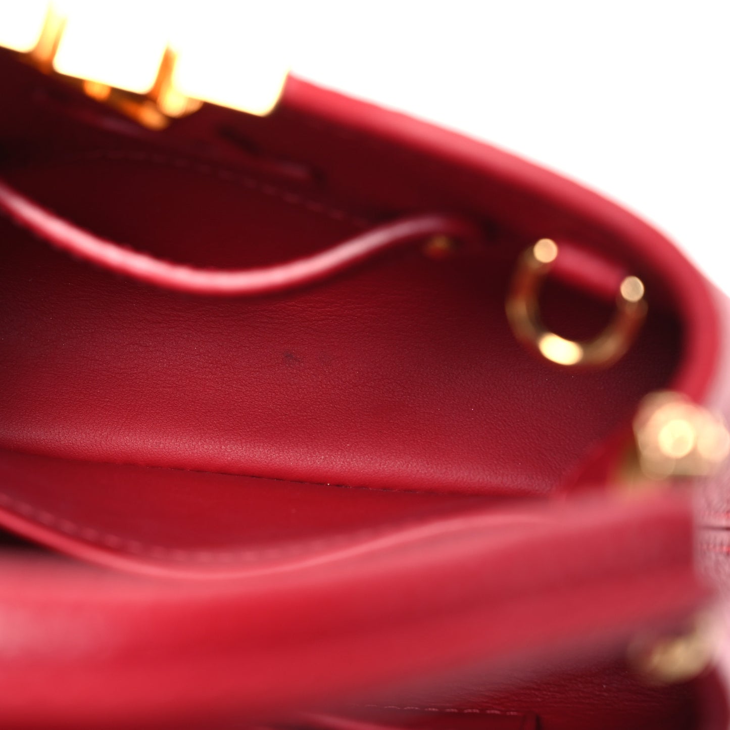 Taurillon Mini Capucines Scarlet