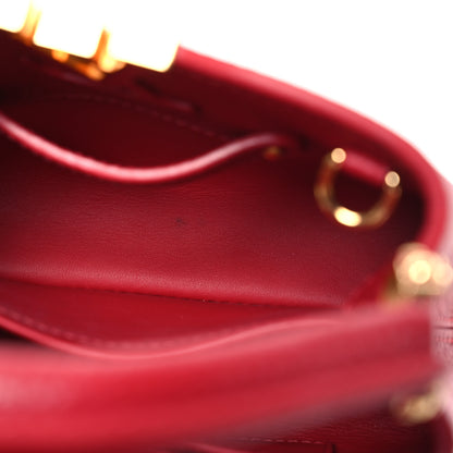 Louis Vuitton Taurillon Mini Capucines Scarlet 6 of 15