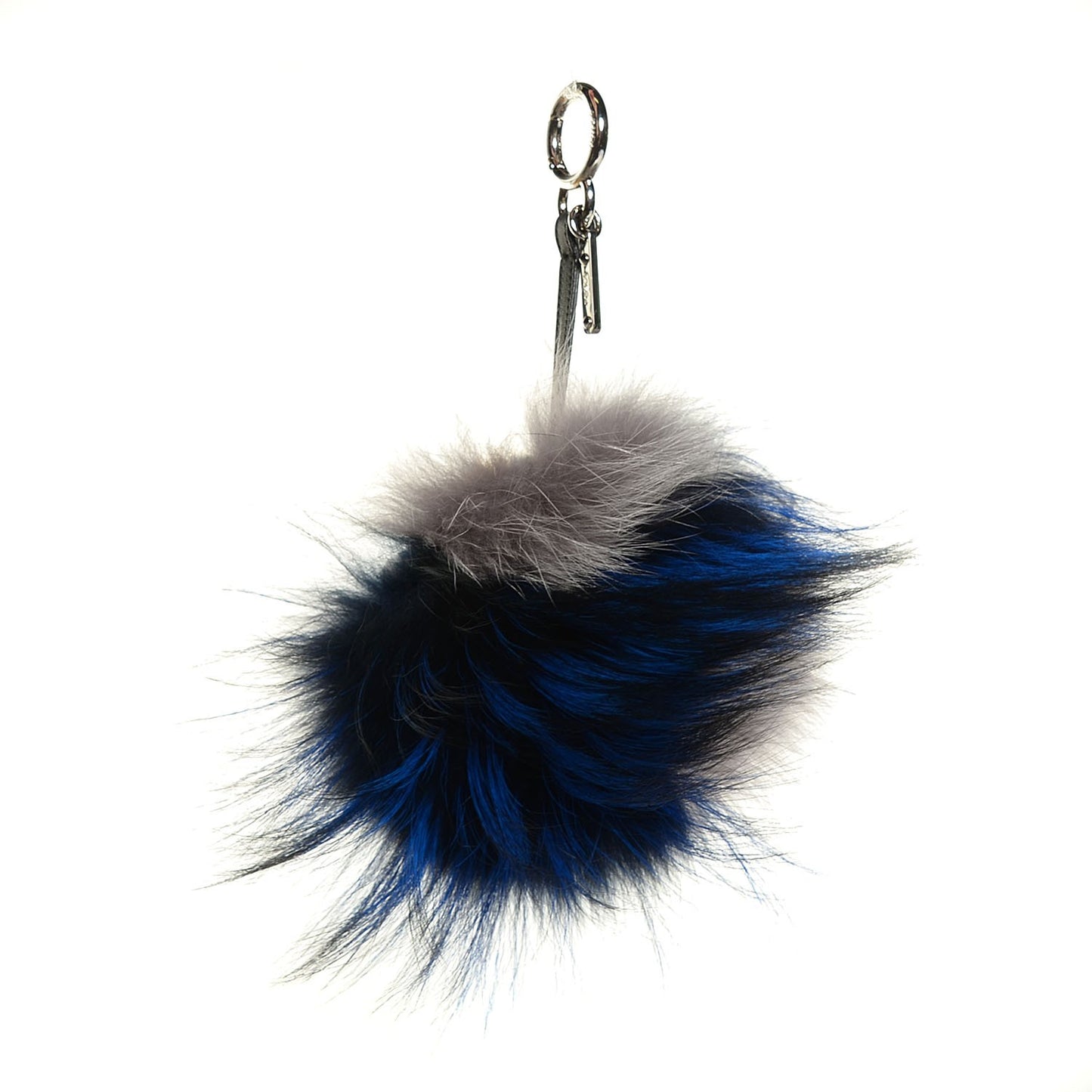 Mink Fox Rabbit Fur Crystal Glamoroso Monster Bag Charm Black Blue Grey