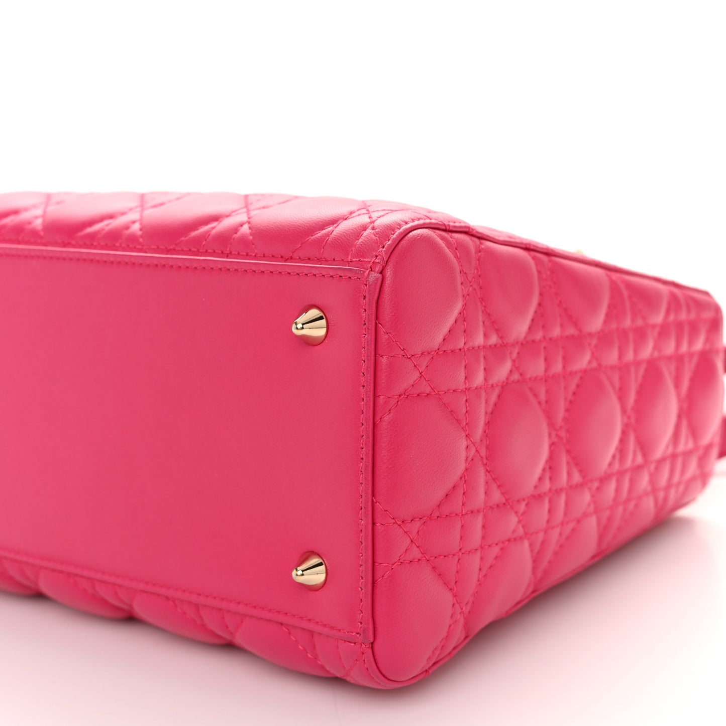 Lambskin Cannage Medium Lady Dior Pink