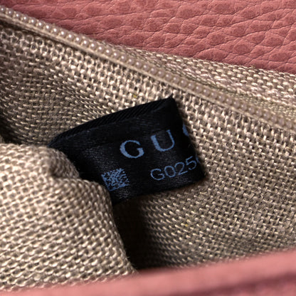 Gucci Dollar Calfskin Medium Interlocking G Top Handle Shoulder Bag Soft Pink 7 of 9