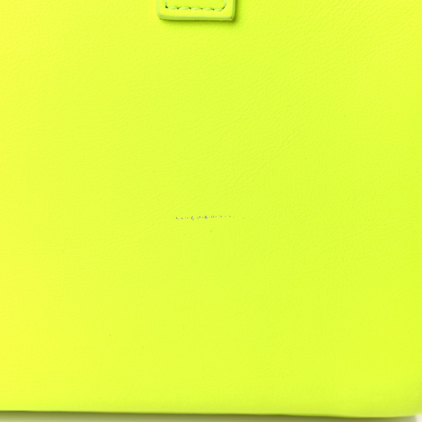 Calfskin Nano Sac De Jour Neon Yellow